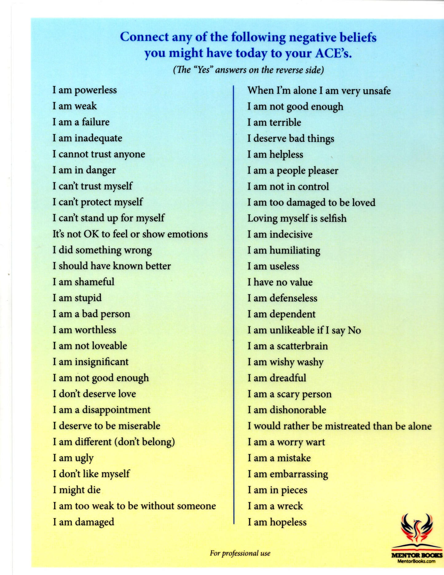 Adverse Childhood Experience (ACEs) Chart PDF Version